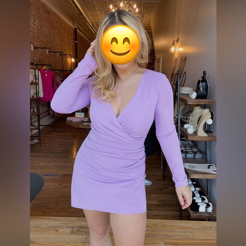 Lavender Wrap Dress